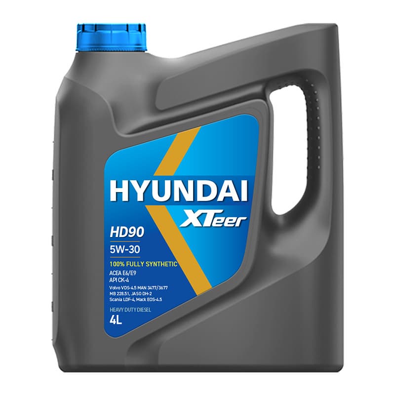 Hyundai XTeer HD90 Heavy Duty Diesel Engine Oil CK_4 Low SAPS Truck Oil 5W_30 10W_40 15W_40