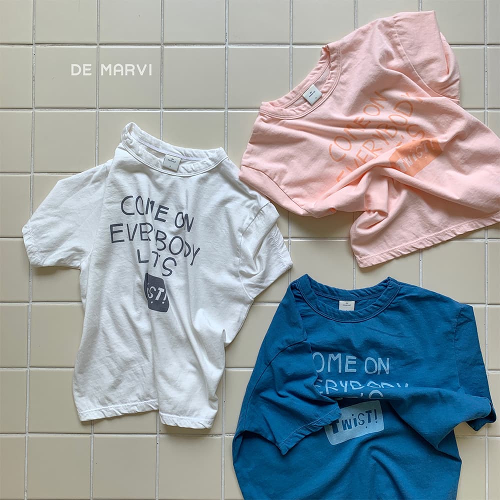 DE MARVI Kids Toddler Over fit Printed Short Sleeve T_shirts Boys Girls Summer Wear Wholesale Korean