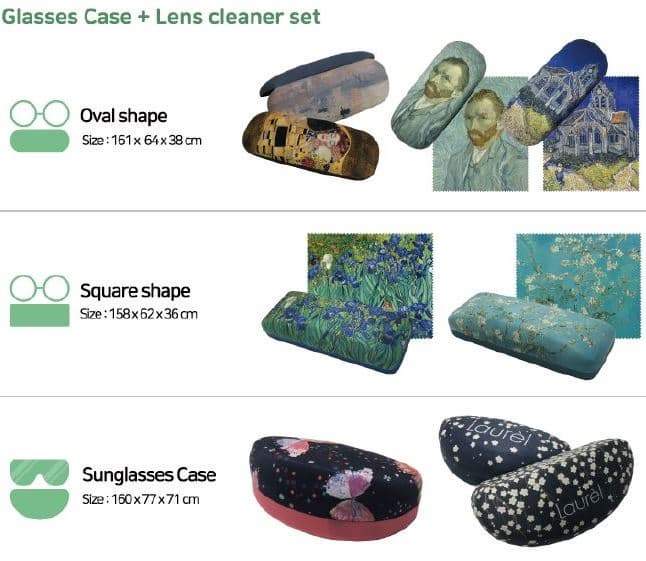 glasses case _ cleaning cloth set_