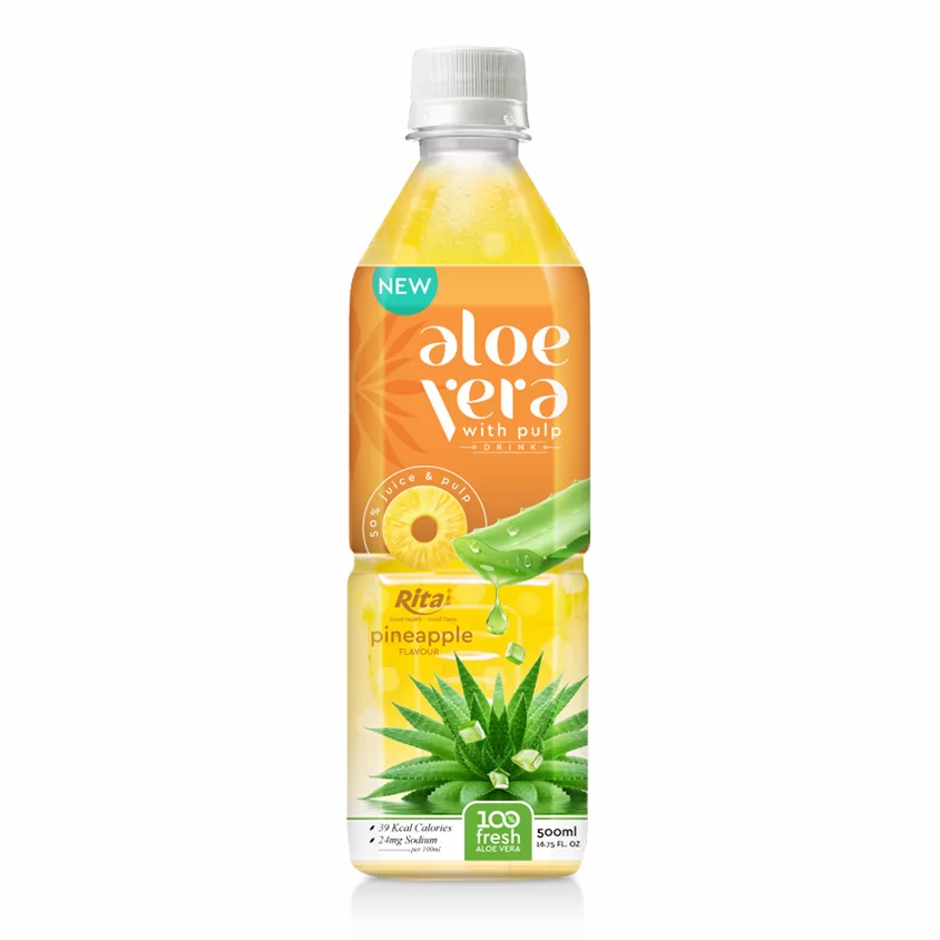 Pineapple Juice Drink With Aloe Vera Pulp