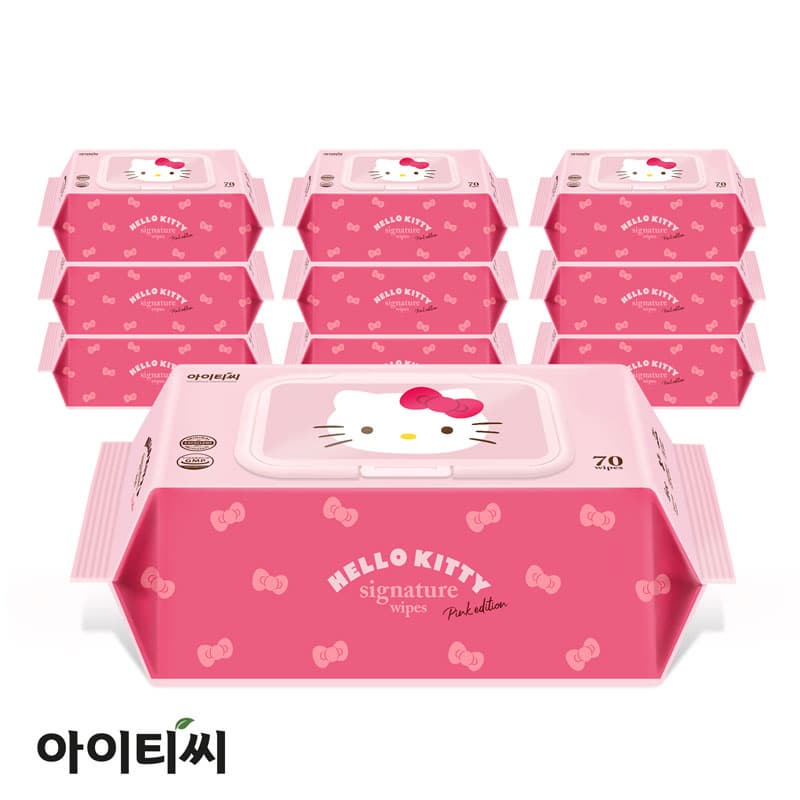 Hello Kitty Signature Wet wipes 70 counts