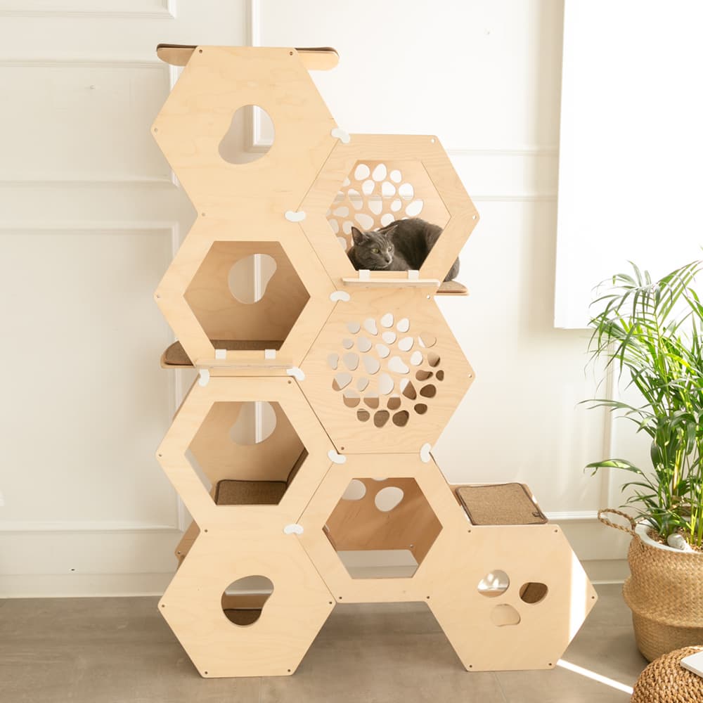MONDOMIOPet Honeycomb Cat Tree U4package
