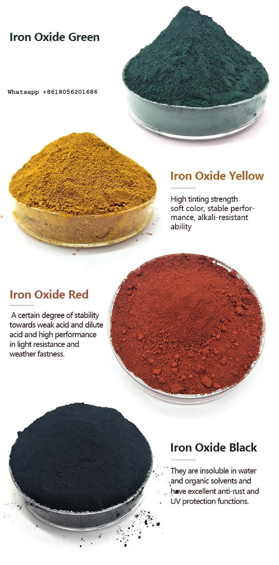 YUGUO Iron Oxide Pigments Red 110 120 130_yellow 313 920  Whatsapp_Wechat   86 18056201686