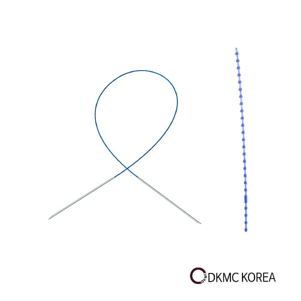 Korea premium absorbable 19G 400mm Double Arm Rosal Blanco PDO thread for forehead eyebrow lifting