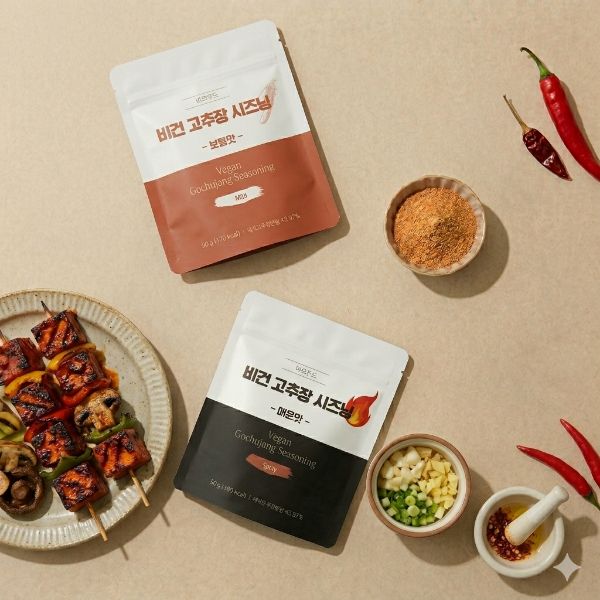 Vegan Gochujang Seasoning Powder_ Korean Chili Paste Mix _Mild _ Spicy_