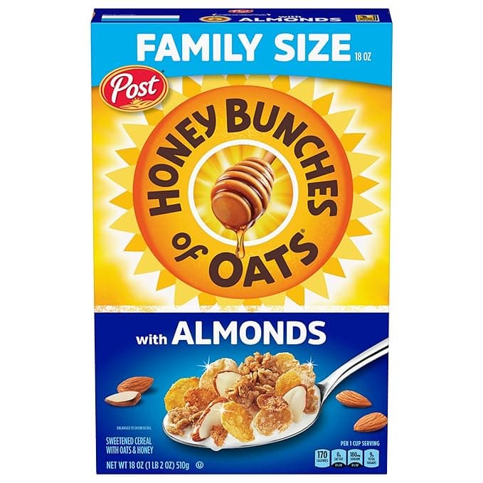 Honey Bunches Almonds Cereal Family Size