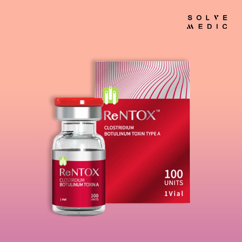 ReNTox 100 Unit ReNTox100iu Clostridium Botulinum Toxin Type A made in Korea for smoothing glabellar wrinkles SolveMedic