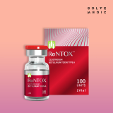 ReNTox 100 Unit ReNTox100iu Clostridium Botulinum Toxin Type A made in Korea for smoothing glabellar wrinkles SolveMedic