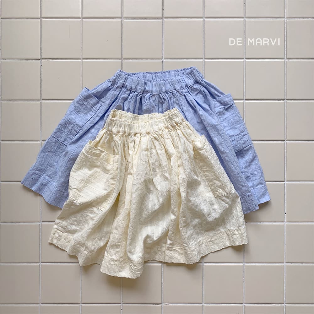 DE MARVI Kids Toddler Pocket Summer Natural Skirts Girls Clothes Wholesale Korean Manufacturer