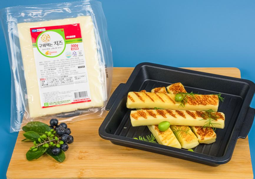 Frozen Korean Grilling Cheese _Non_Melting Cheese for BBQ _ Pan Fry_