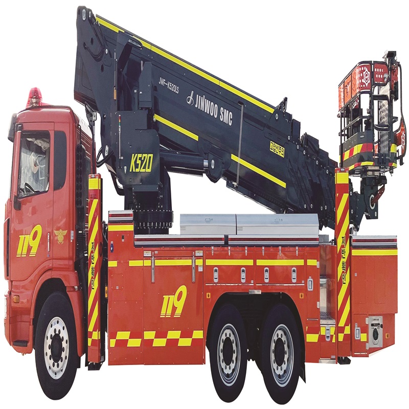 Firefighting aerial ladder vehicle Telescopic boom type_52M_
