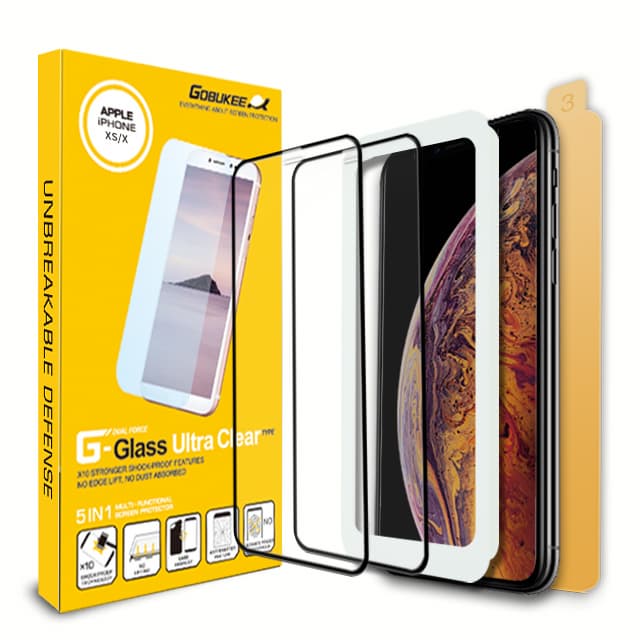 GOBUKEE iPhone X_XS 3D double tempered glass