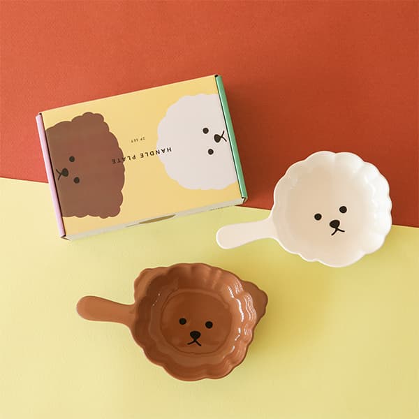 Handle Plate 2P Set _ Bichon _ Poodle