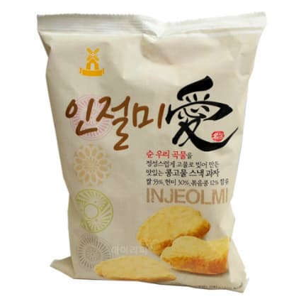Korea traditional bean rice cake snack