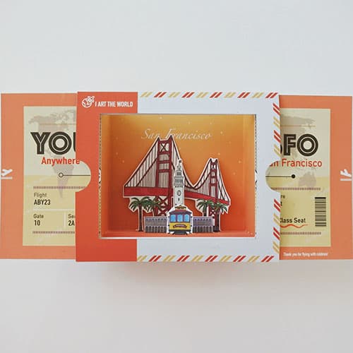World Travel DIY Pop Up Card _ San Francisco