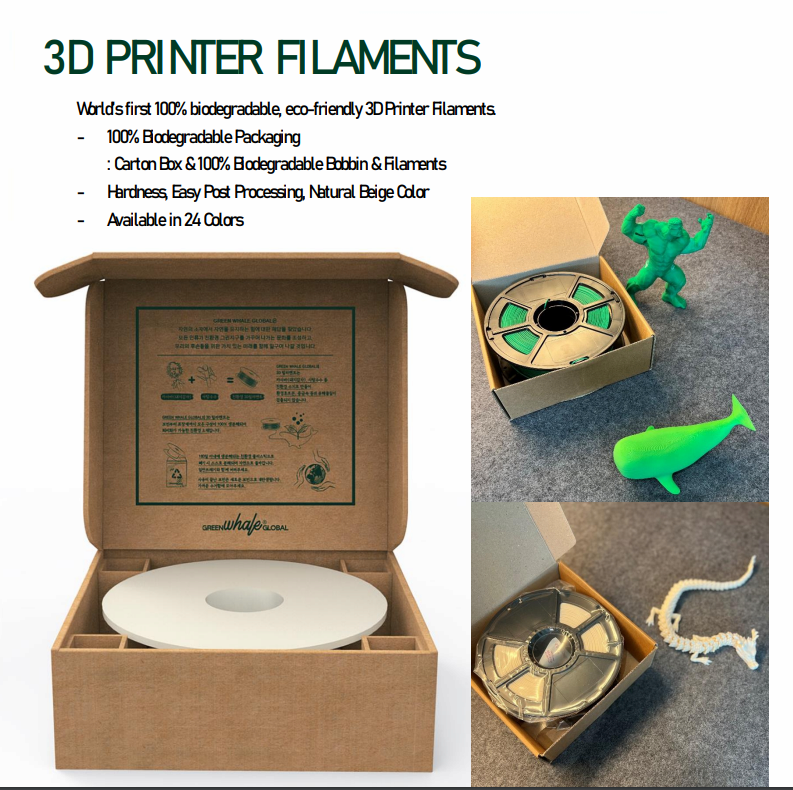 GWG biocompostable plastic 3D printer filament