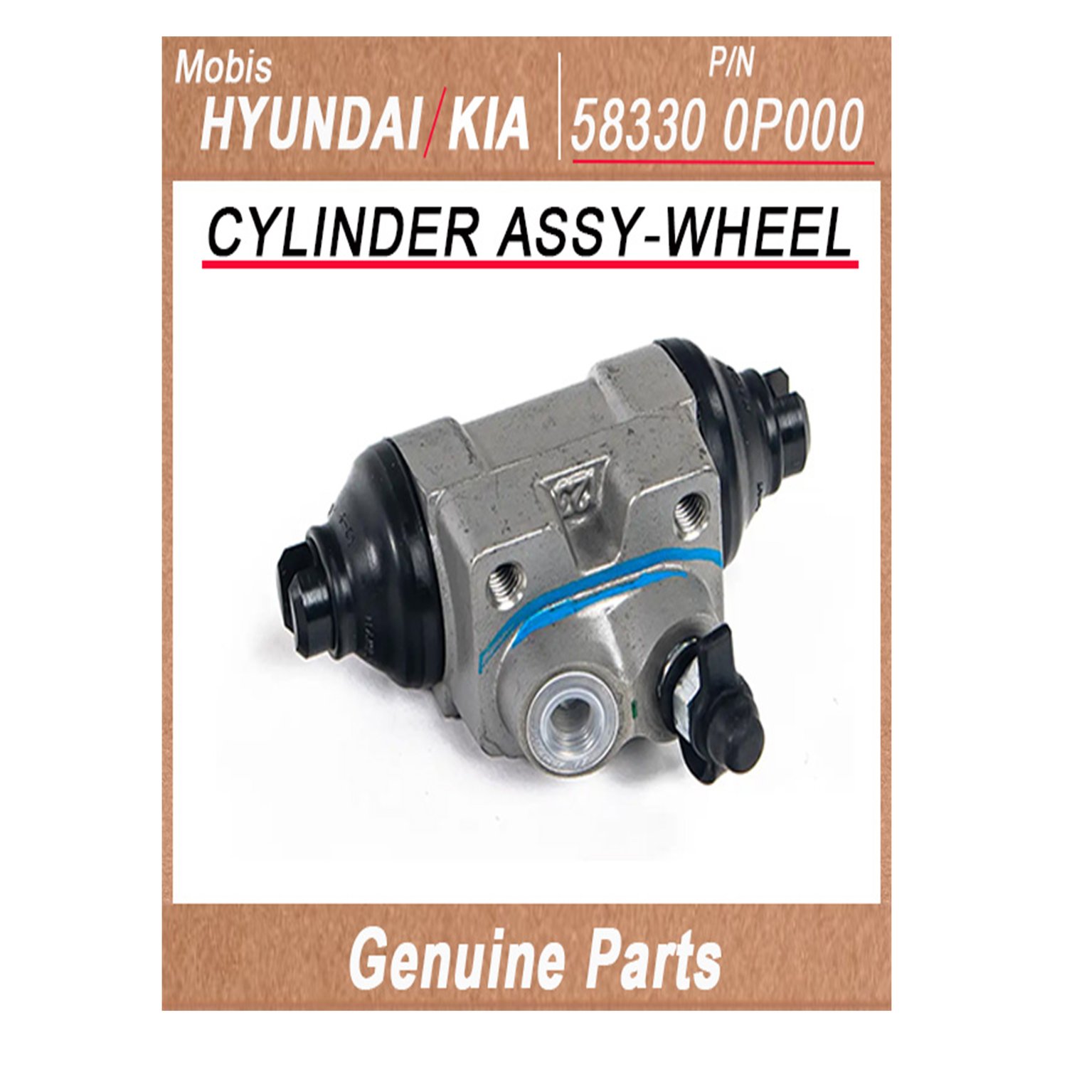583300P000 _ CYLINDER ASSY_WHEEL _ Genuine Korean Automotive Spare Parts _ Hyundai Kia _Mobis_