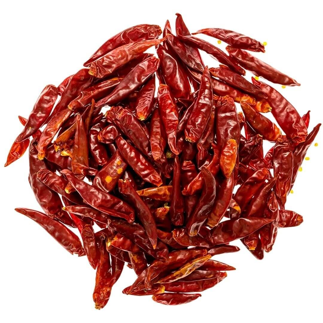 Dried red chillies peppers from Vietnam