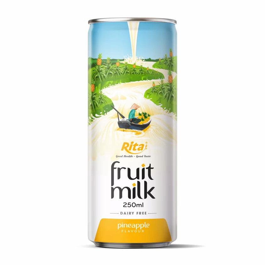 250ml Canned Pineapple Fruit milk healthy Drink