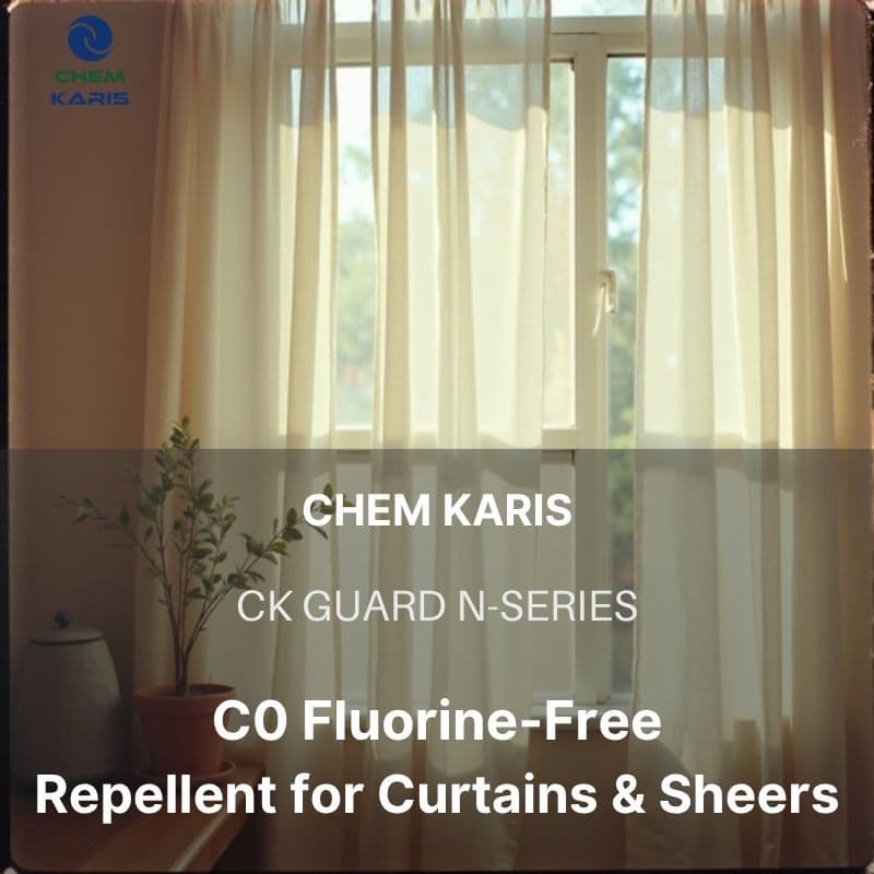 CK GUARD N-SERIES C0 fluorine-free water repellent for curtains and sheers - PFOA-free, PFOS-free DWR finish