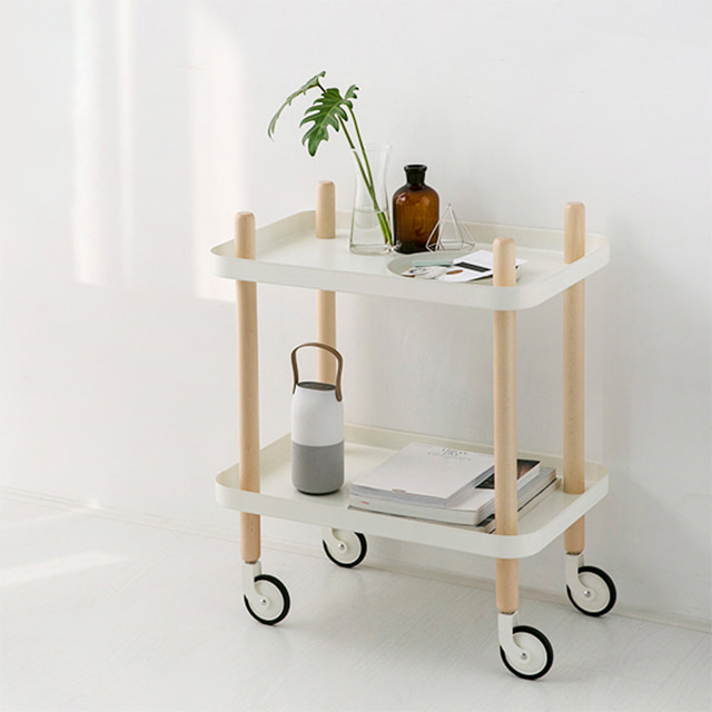 GRUET Trolley 2_stage _Two_stage cart_ simple and luxurious design_ neat and compact size_