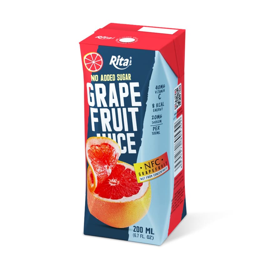Best Grapefruit juice 200ml aseptic from RITA drink exporter