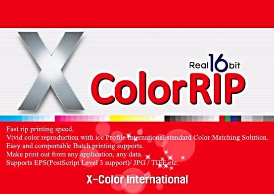 Color Test Rip Software Xcolor RIP Software for Flatbed Printers / White Ink | tradekorea