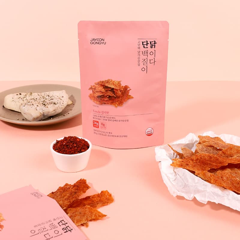Nature Share Dan Dak _Dried Chicken Breast Chip_ Kimchi flavor