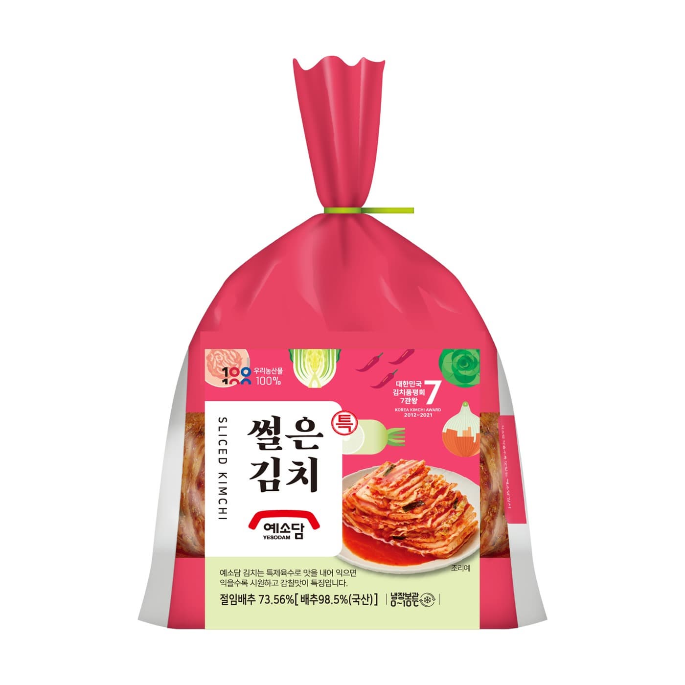 YESODAM Sliced Kimchi 900g