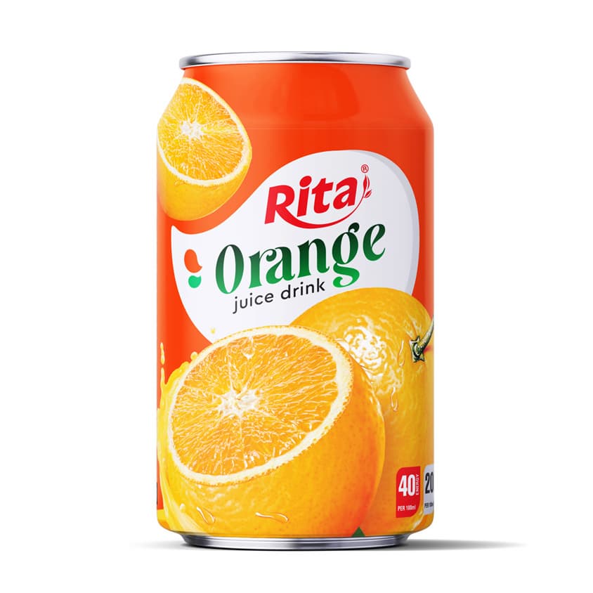 Wholesale Orange Juice Drink 303ml Short Can