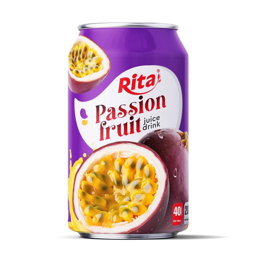 Supplier 330ml Short Can Passion Fruit Juice Drink