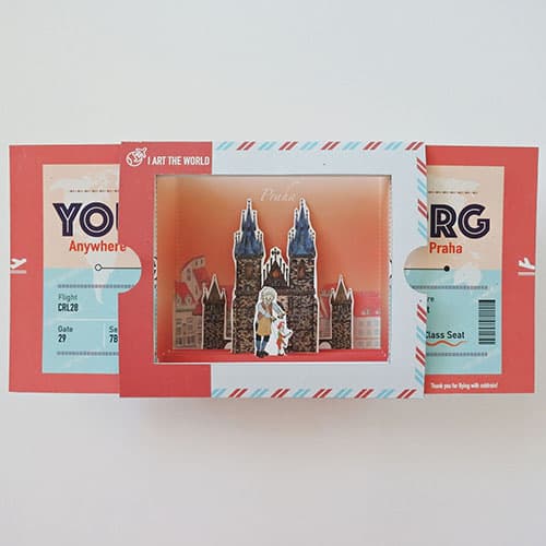 World Travel DIY Pop Up Card _ Praha
