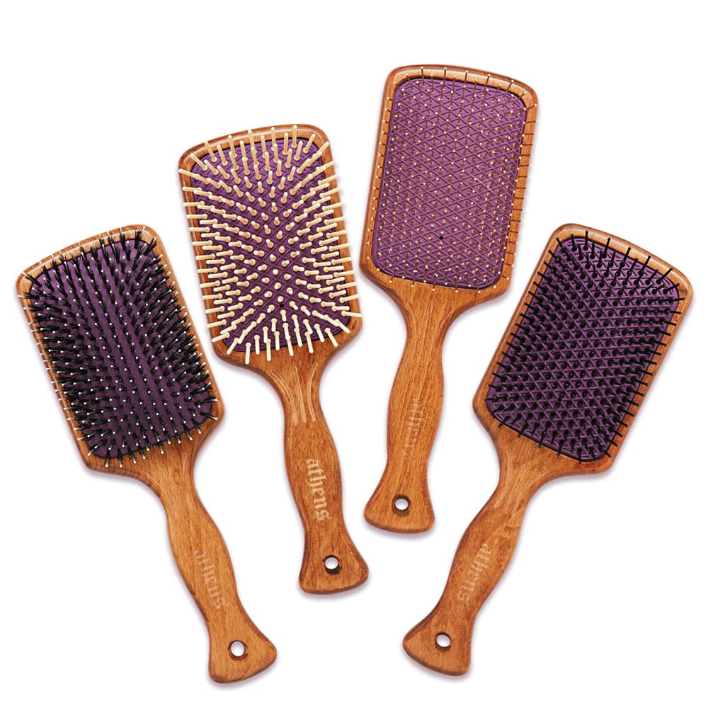 Athens Goddess Hair Paddle Brush _Antibacterial Handle Hairbrush