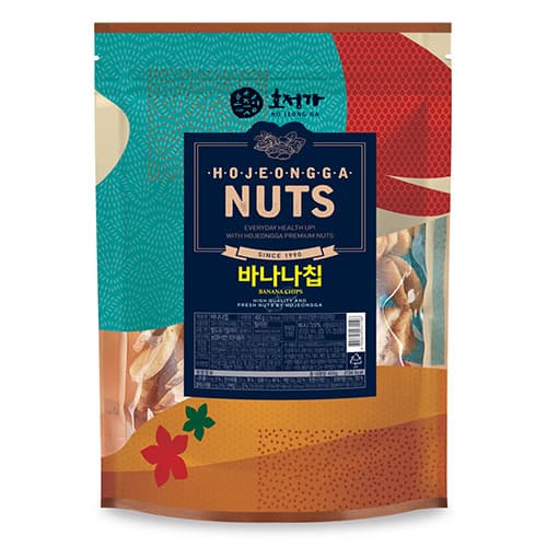 Hojeongga Nuts Banana Chips 400g