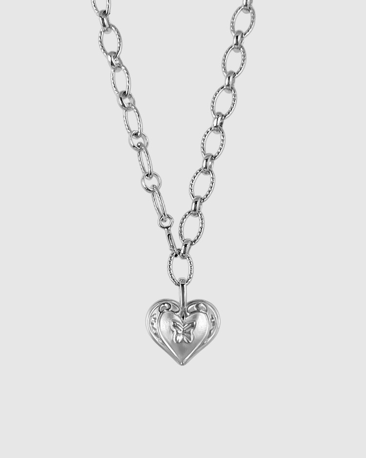 Heart Butterfly Necklace