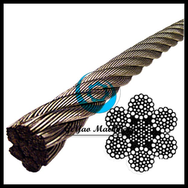 Stainless Steel Wire Rope 304 IWRC- 6x37 Class (Lineal Foot) | tradekorea