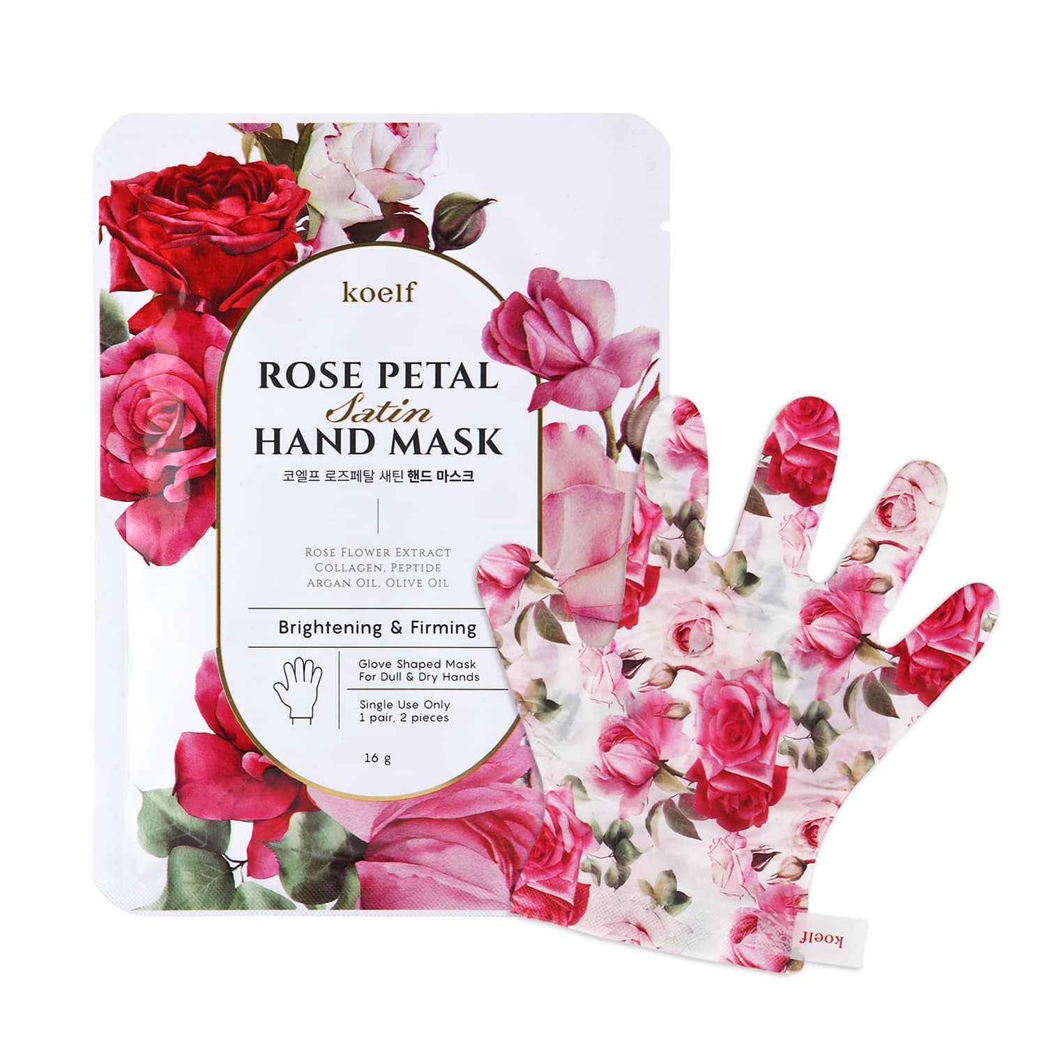 Koelf Rose Petal Satin Hand Mask