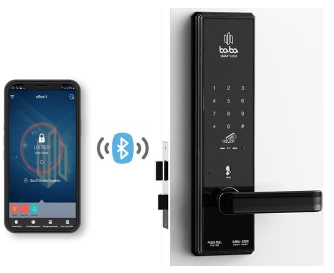 Electronic smart door lock BABA8200 card access digital lock
