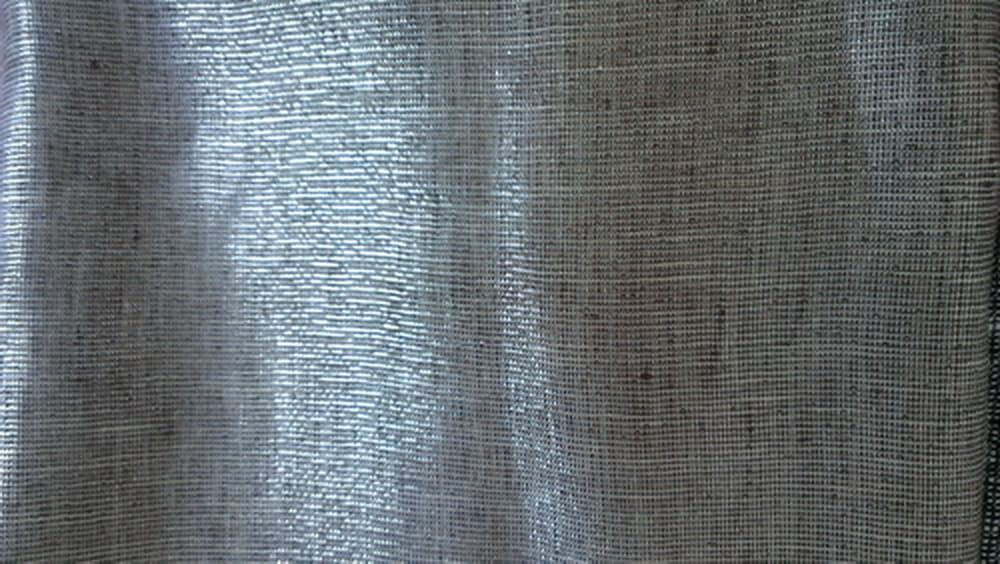 pure linen with lurex/metallic fashion lady garment fabric
