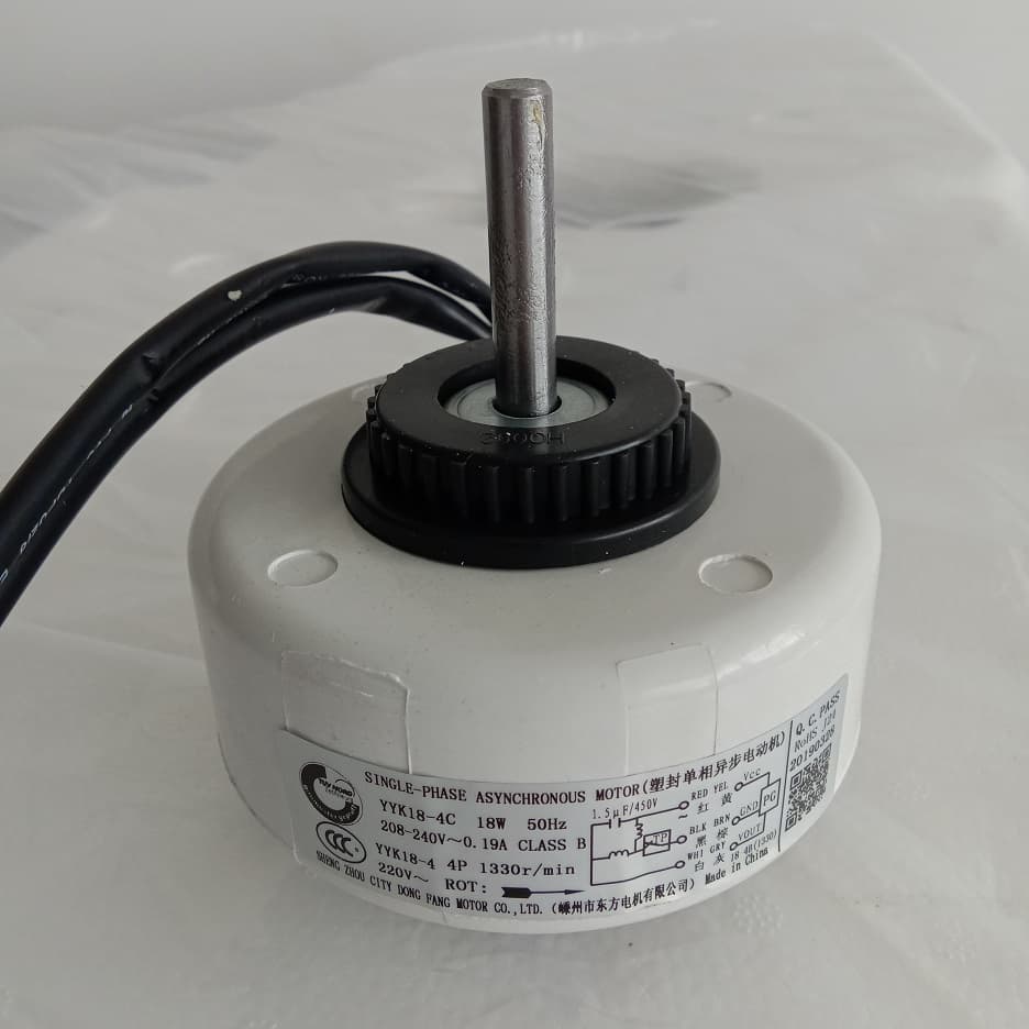 Single phase ac fan motor for indoor air conditioner