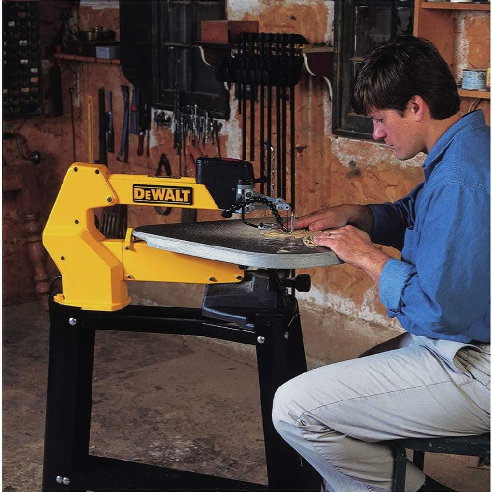 DEWALT Scroll Saw 1_3 Amp 20 in Steel Blade Variable_Speed Trigger Precise Cuts _DW788_