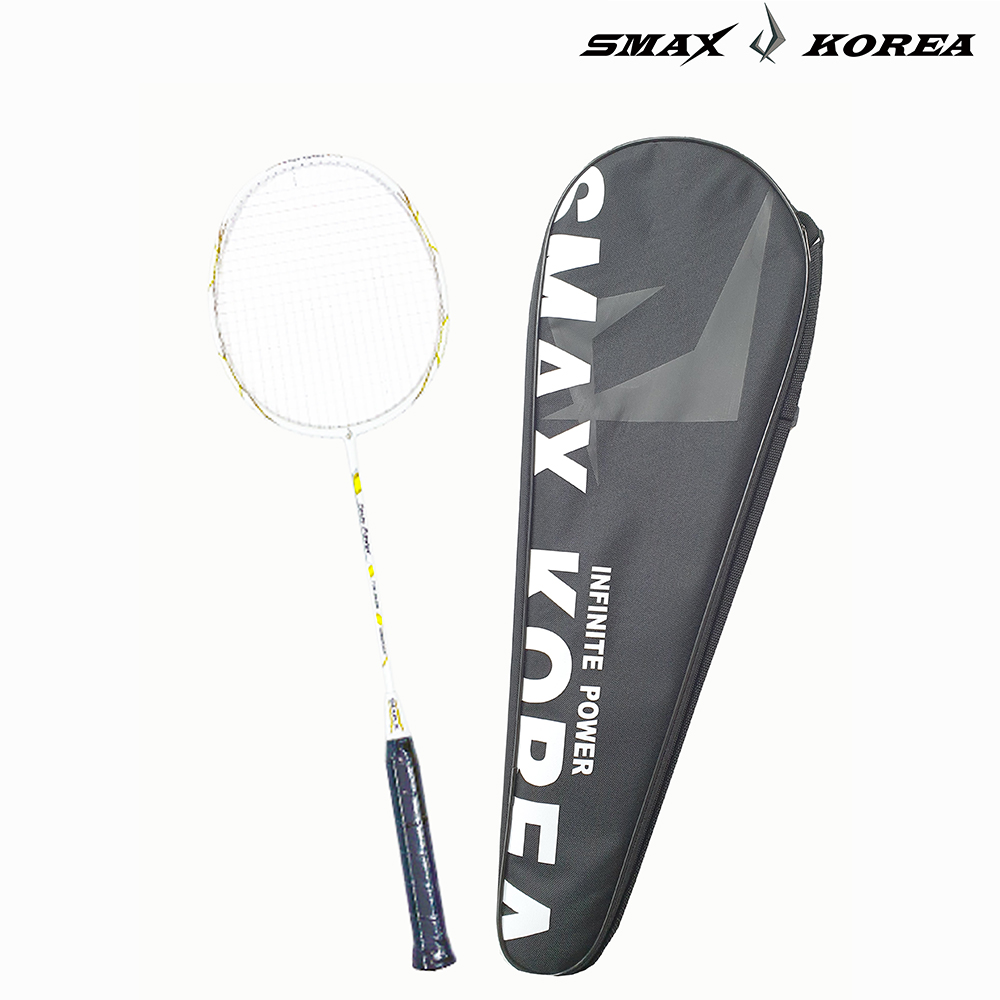 Ultra light full carbon badminton racquet _Zeus white_