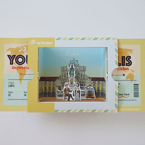 World Travel DIY Pop Up Card _ Lisbon