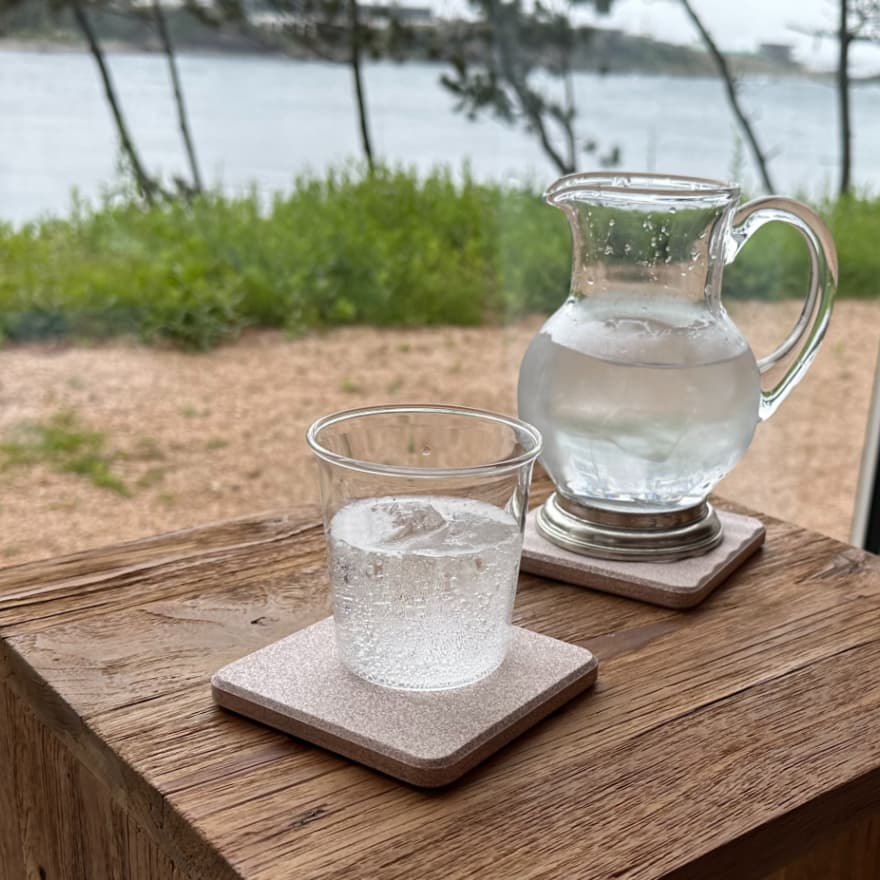 Diatomite Ceramic Square Coaster