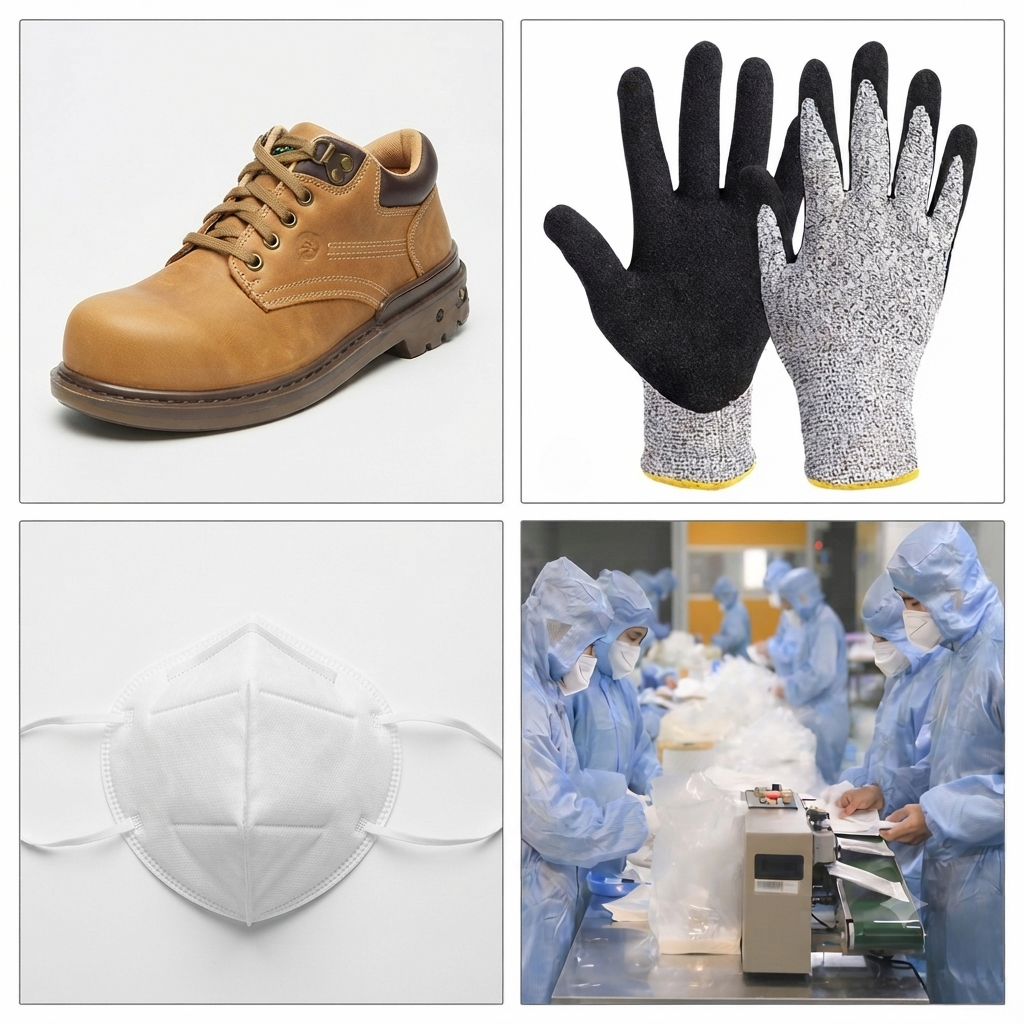 Industrial MRO_ Safety footwear_  Glove_ Mask_ Workwear
