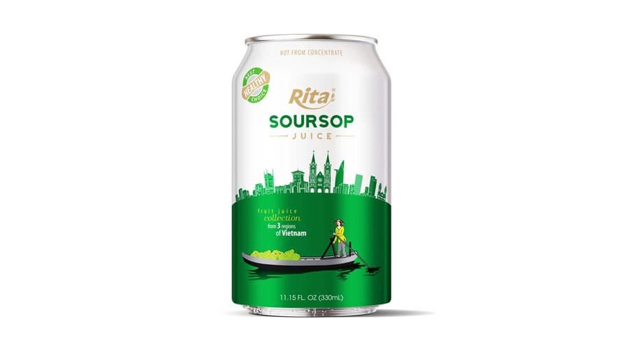 Soursop Fruit Juice VietNam Style 330ml  from RITA beverage