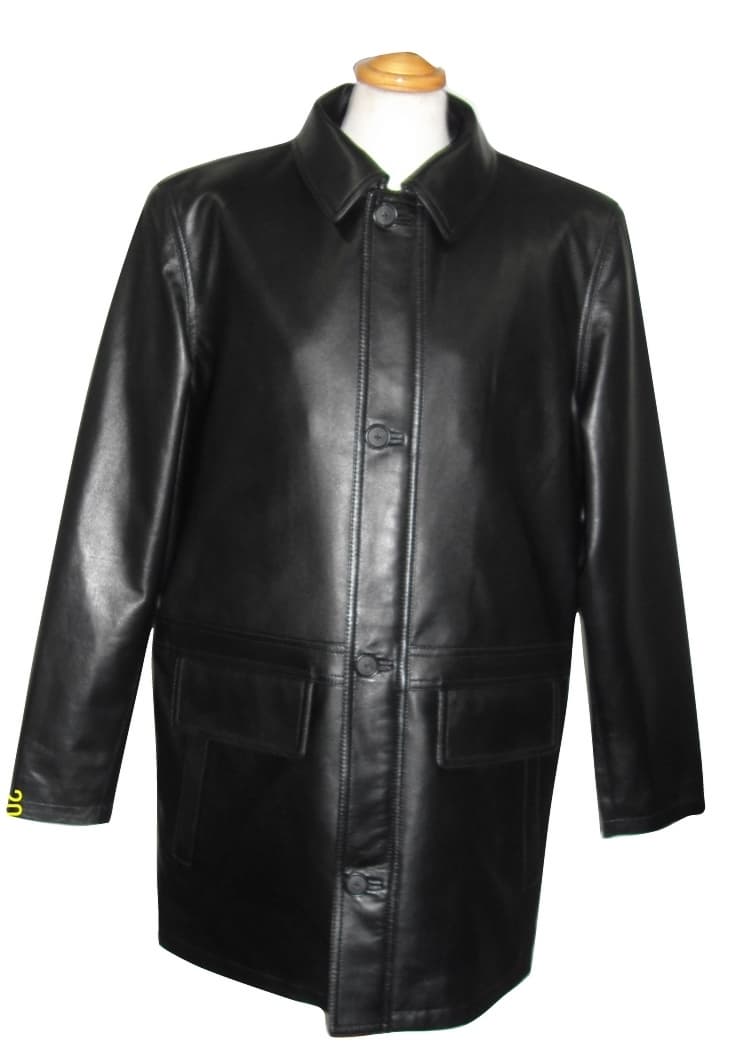 Men-s leather coat