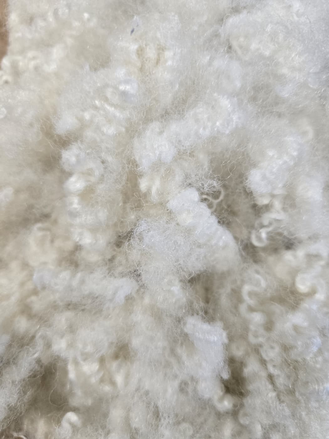 POLYESTER STAPLE FIBER CREAMY WHITE