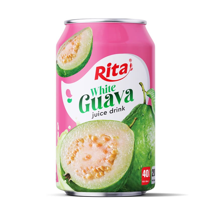 Supplier Company White Guava Juice Drink 330ml Short Can