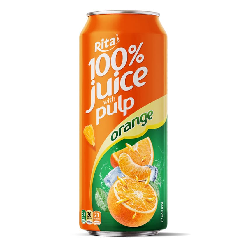 Hot Trending 500ml Can 100_ Orange Juice Drink